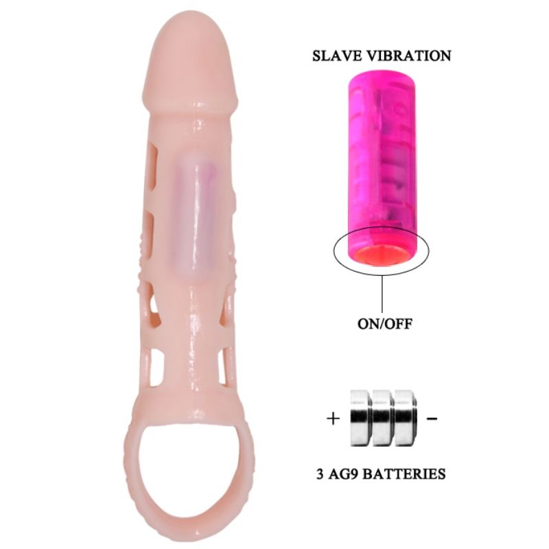 BAILE FOR HIM COUVERTURE DEXTENSION PÉNIS VIBRATION SANGLE NATURELLE 13... — vue alternative