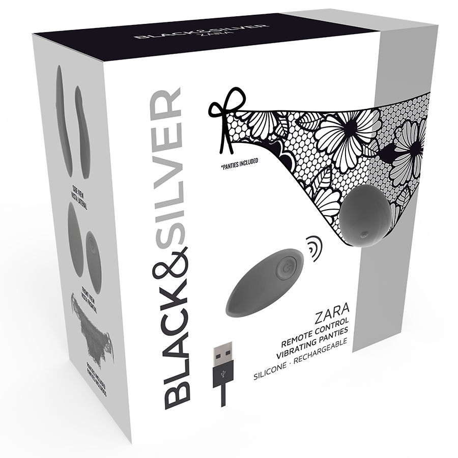 BLACK&SILVER Stimulateur À Télécommande Zara Culotte Gratuite — vue alternative