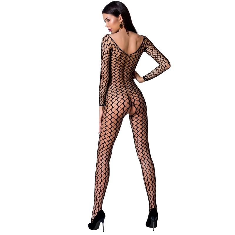 PASSION WOMAN Femme Bs068 Bodystocking Noir Taille Unique — vue détaillée