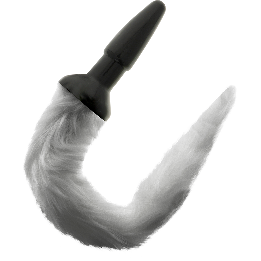 DARKNESS ANAL Plug Anal Silicone Queue Grise — vue détaillée