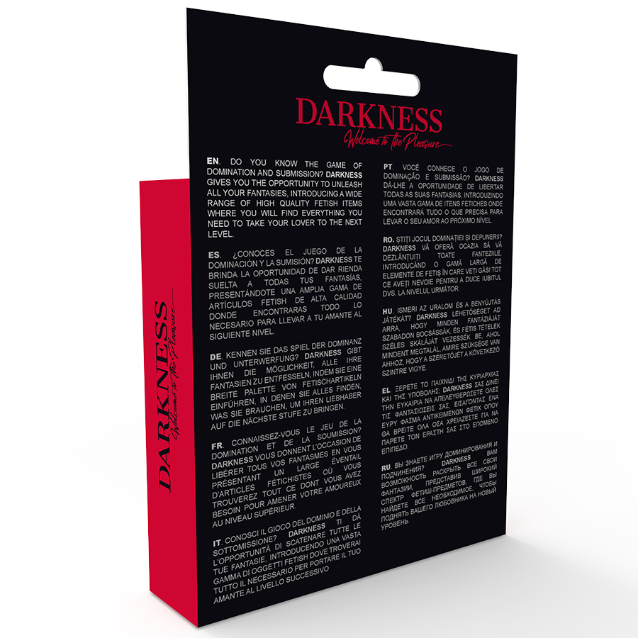 DARKNESS SENSATIONS Culotte Ouverture Unisexe Taille Unique — accessoires inclus