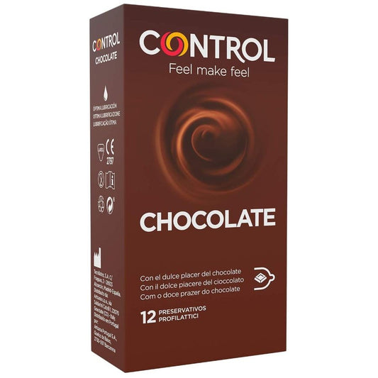 CONTROL CONDOMS ADAPTA CHOCOLATE CONDOMS 12 UNITS - Aura Intime
