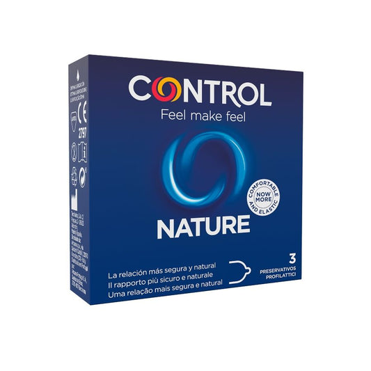 CONTROL CONDOMS Préservatifs Adapta Nature 3 Unités - Aura Intime