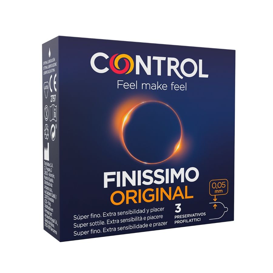 CONTROL CONDOMS Préservatifs Finissimo 3 Unités - Aura Intime