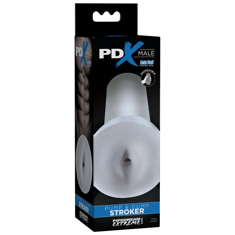 PDX MALE Poussoir Pompe Dump - Transparent — vue détaillée