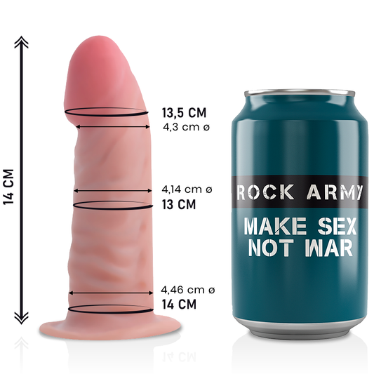 ROCK ARMY DOUBLE DENSITÉ TIGRE 14 CM -O- 4.46 CM - Aura Intime