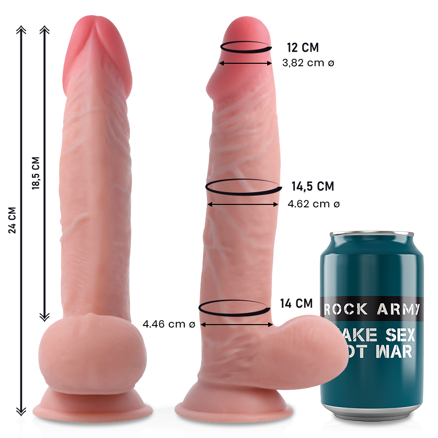 ROCK ARMY SHERMAN ROCKARMY DOUBLE DENSITÉ 24 CM -O- 4.62 CM — vue alternative