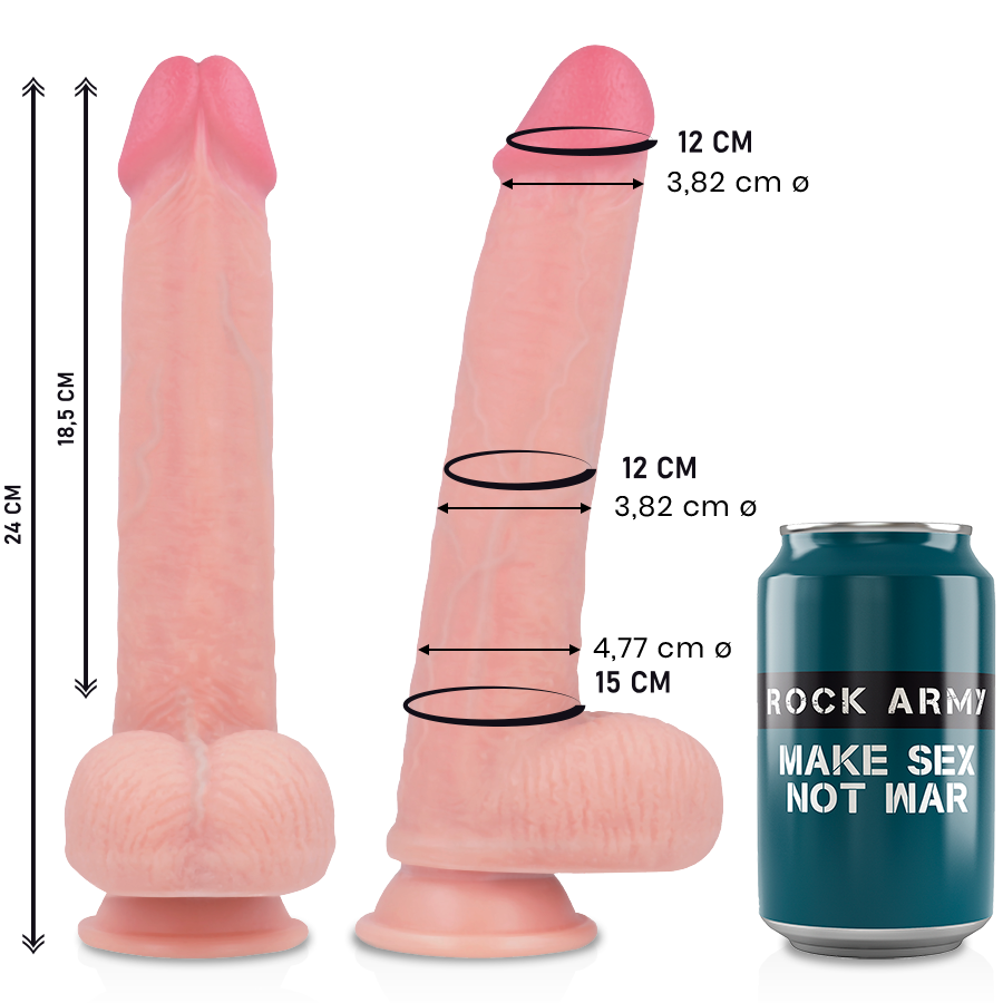ROCK ARMY LIQUIDE SILICONE PREMIUM KINGCOBRA RÉALISTE 24 CM -O- 4.7... — vue détaillée
