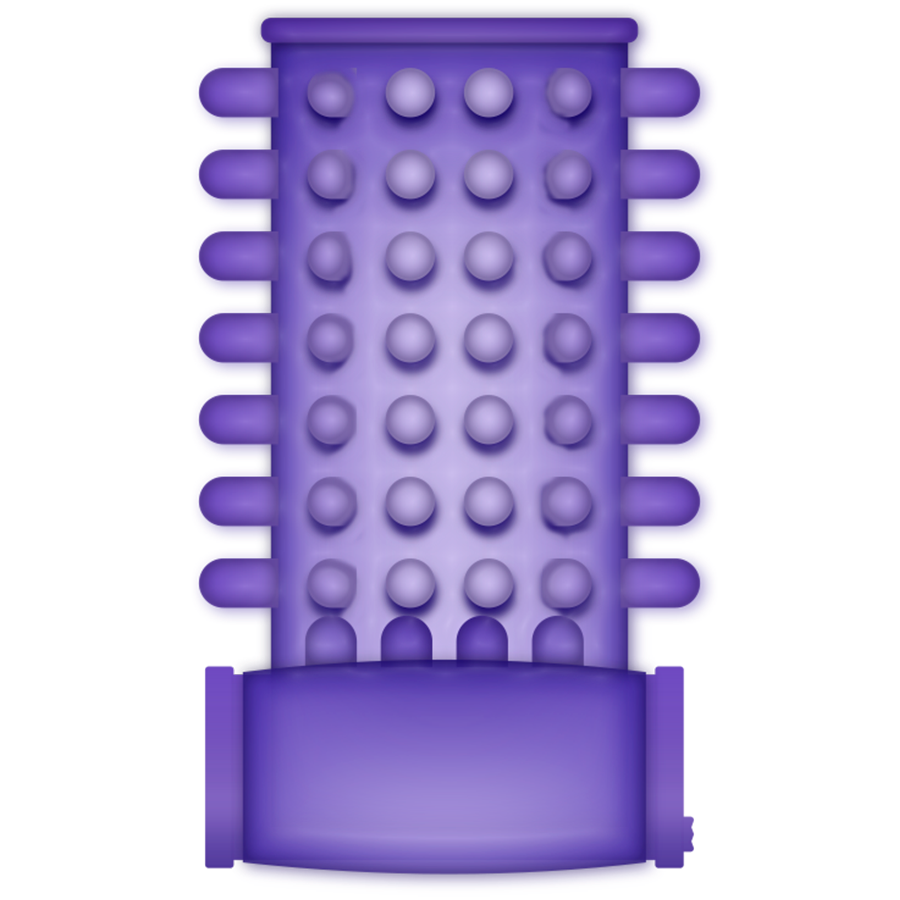 CASUAL LOVE COUVERCLE PÉNIS VIBRATEUR LILAS — vue arrière
