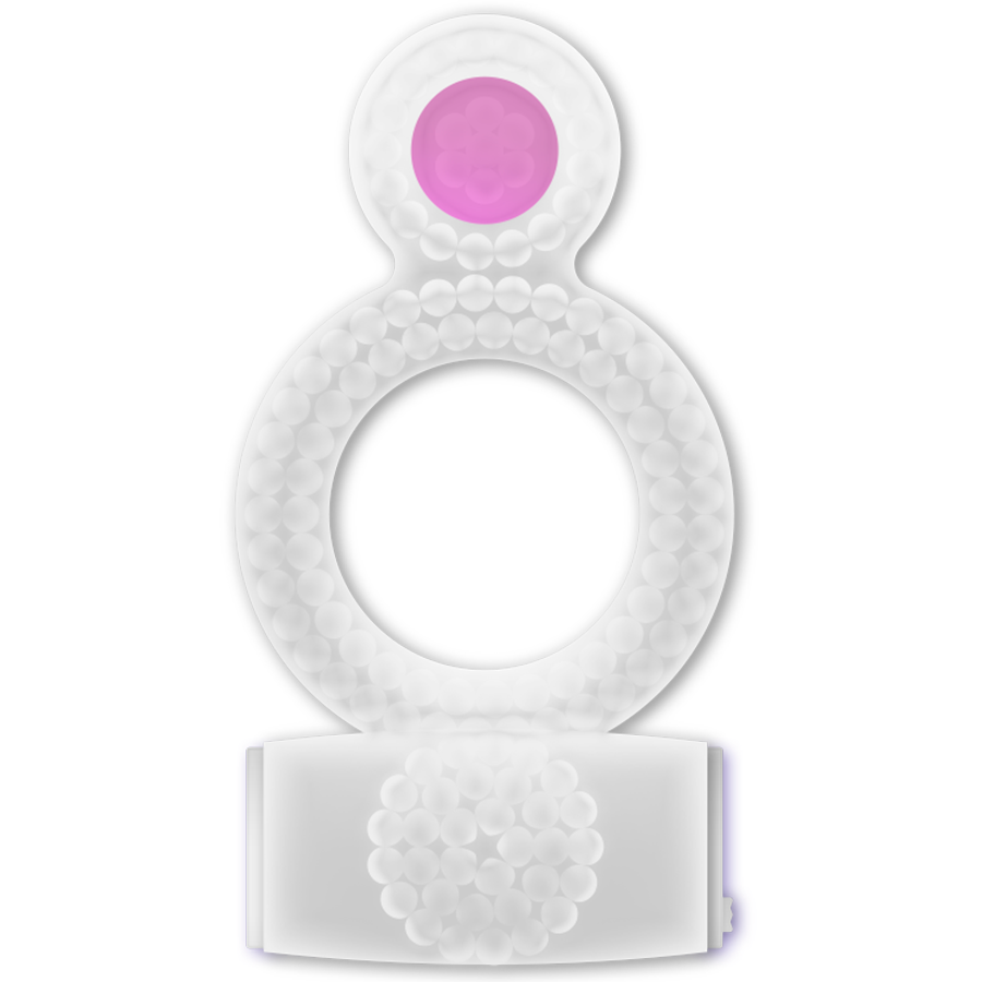 CASUAL LOVE BAGUE TRANSPARENTE DOUBLE PLAISIR — vue détaillée