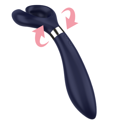SATISFYER PARTNER ENDLESS FUN MULTI VIBRATEUR 3 BLEU - Aura Intime