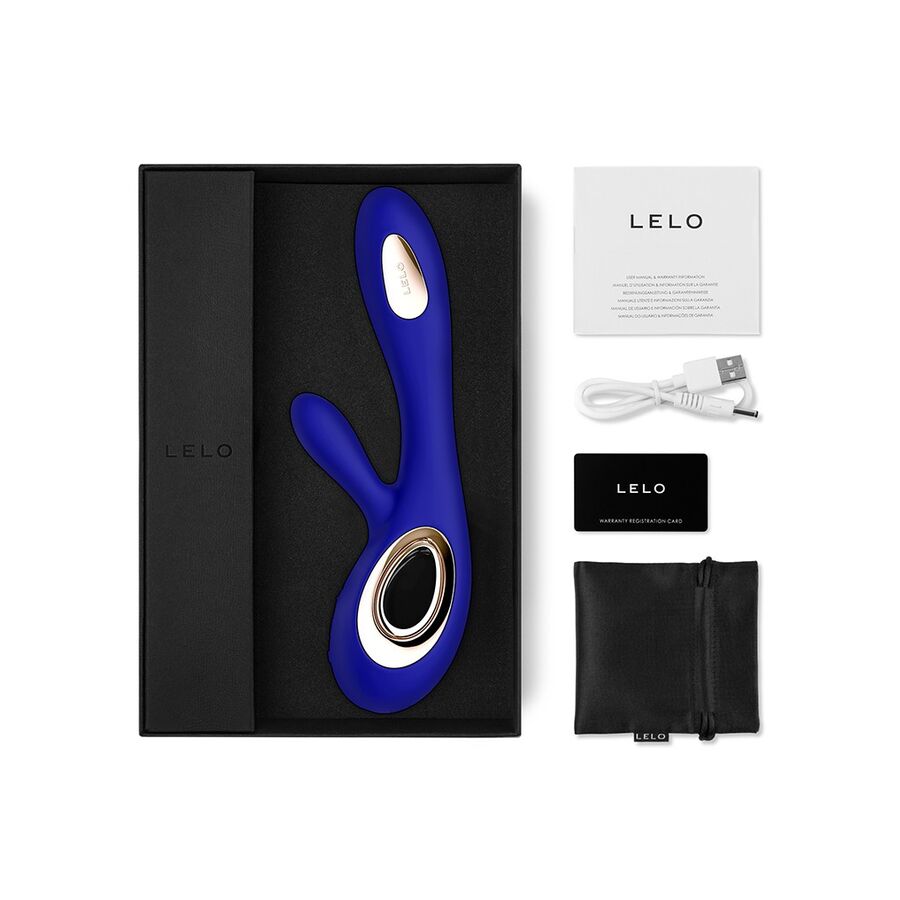 LELO SORAYA WAVE VIBRATEUR RABBIT BLEU NUIT — vue alternative