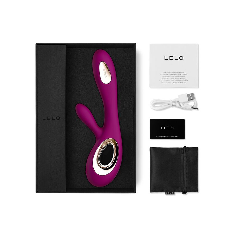 LELO SORAYA WAVE VIBRATEUR LAPIN DEEP ROSE — vue alternative
