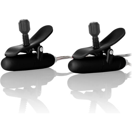 CALEXOTICS Vibr Teasers Chauffant Nipple Noir — vue détaillée
