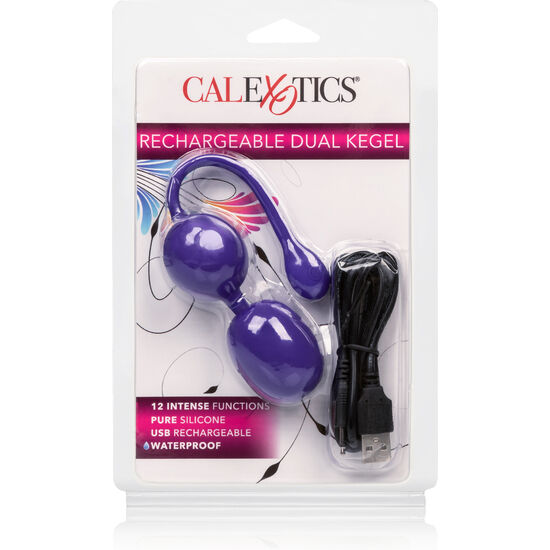 CALEXOTICS Rechargeable Dual Kegel Violet — vue détaillée
