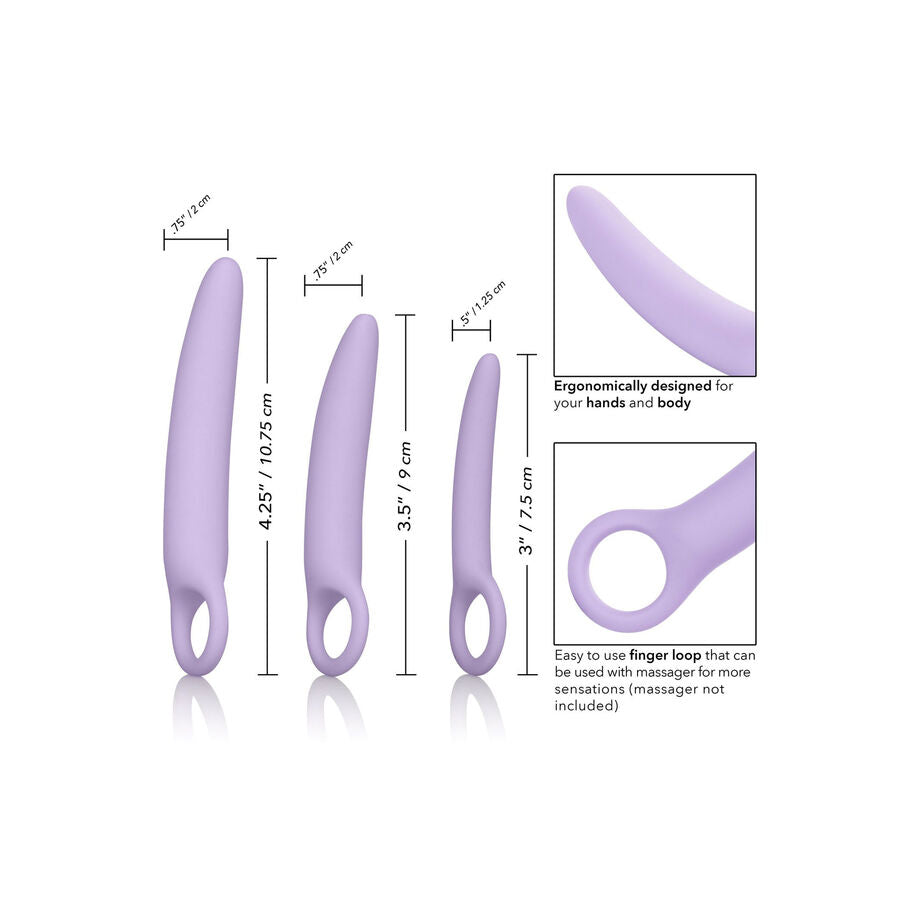 CALEXOTICS Dr Laura Berman Alena Ensemble 3 Dilateurs Silicone — vue alternative