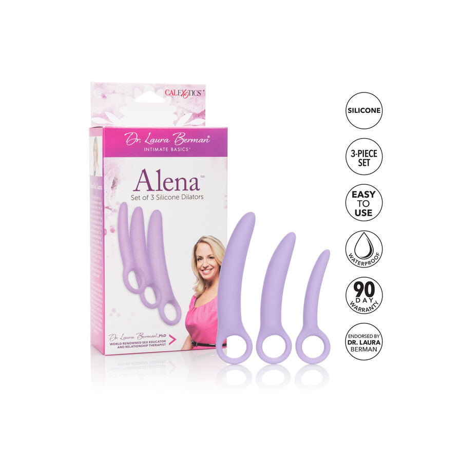 CALEXOTICS Dr Laura Berman Alena Ensemble 3 Dilateurs Silicone — vue arrière