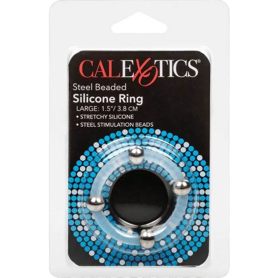 CALEXOTICS BAGUE SILICONE PERLÉE ACIER L — vue alternative