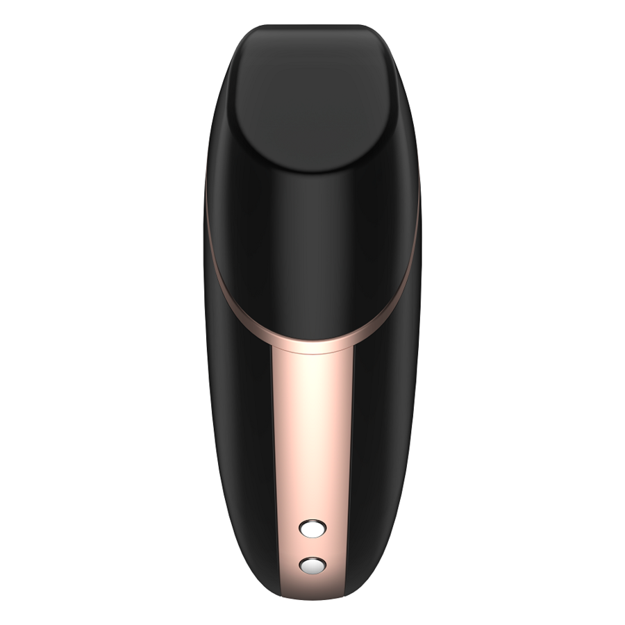 SATISFYER CONNECT Stimulateur Vibrateur Air Love Triangle Noir — accessoires inclus