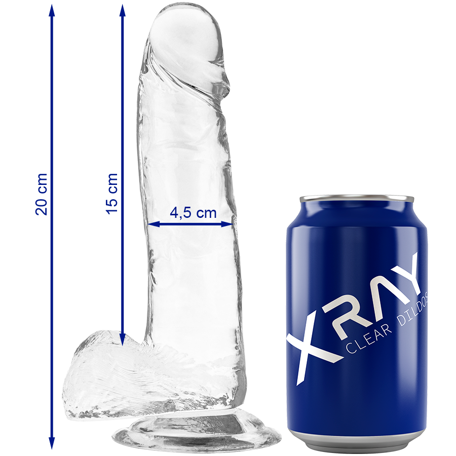 X RAY BITE TRANSPARENTE BOULES 20 CM -O- 4.5 CM - Aura Intime
