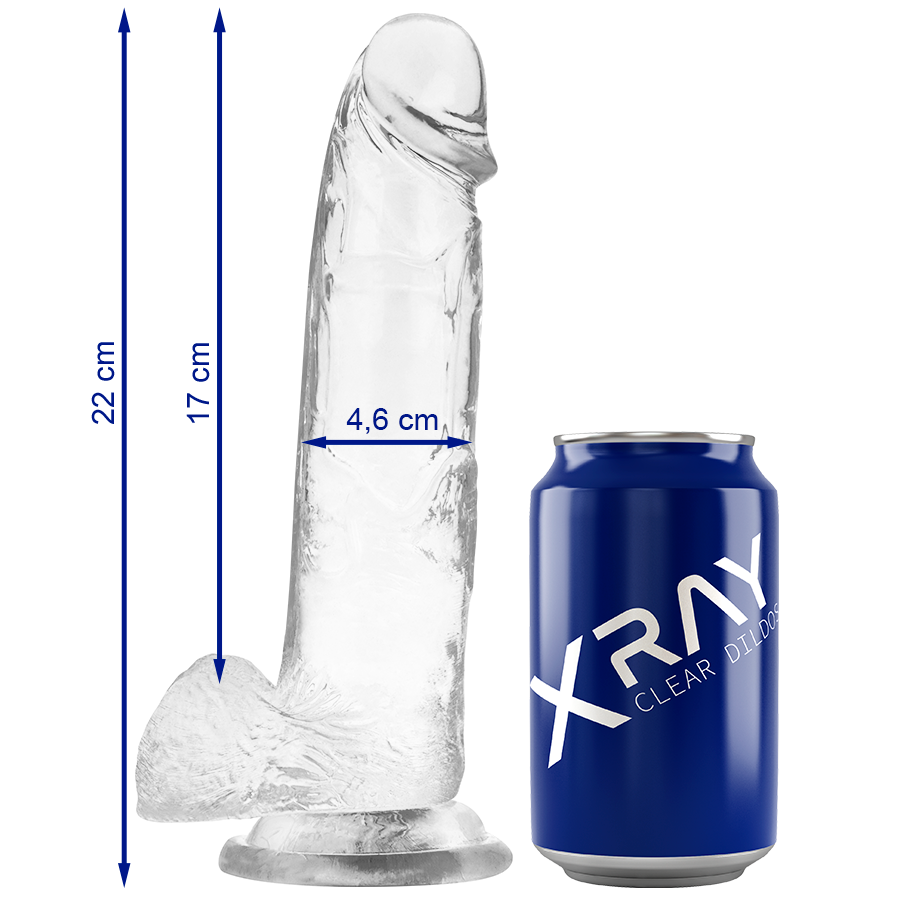 X RAY BITE TRANSPARENTE BOULES 22 CM -O- 4.6 CM - Aura Intime
