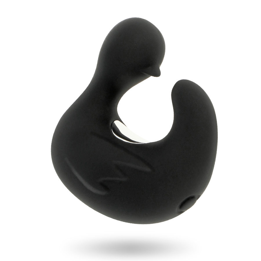 BLACK&SILVER Dé À Dés À Canard Rechargeable Silicone Stimulant Duckymania — accessoires inclus