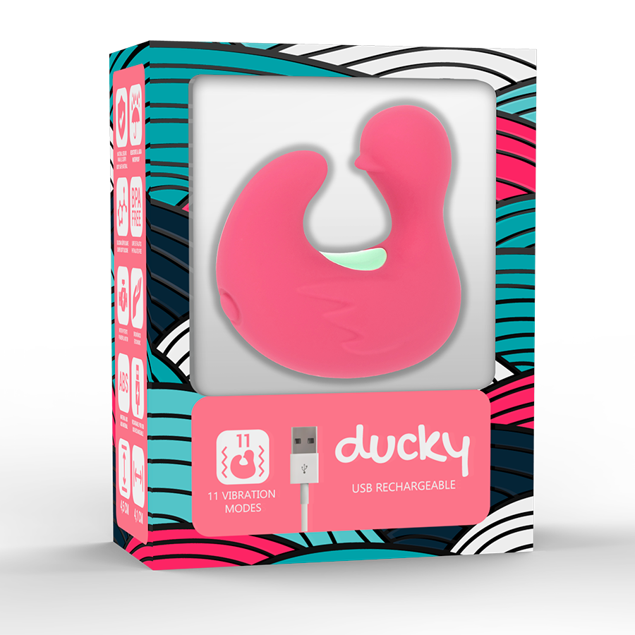 HAPPY LOKY Duckymania Doigt Stimulateur Silicone Rechargeable — vue arrière