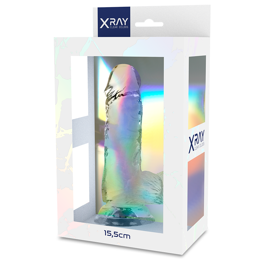 X RAY - Bite Transparente Avec Boules 15.5 Cm -O- 3.5 Cm
