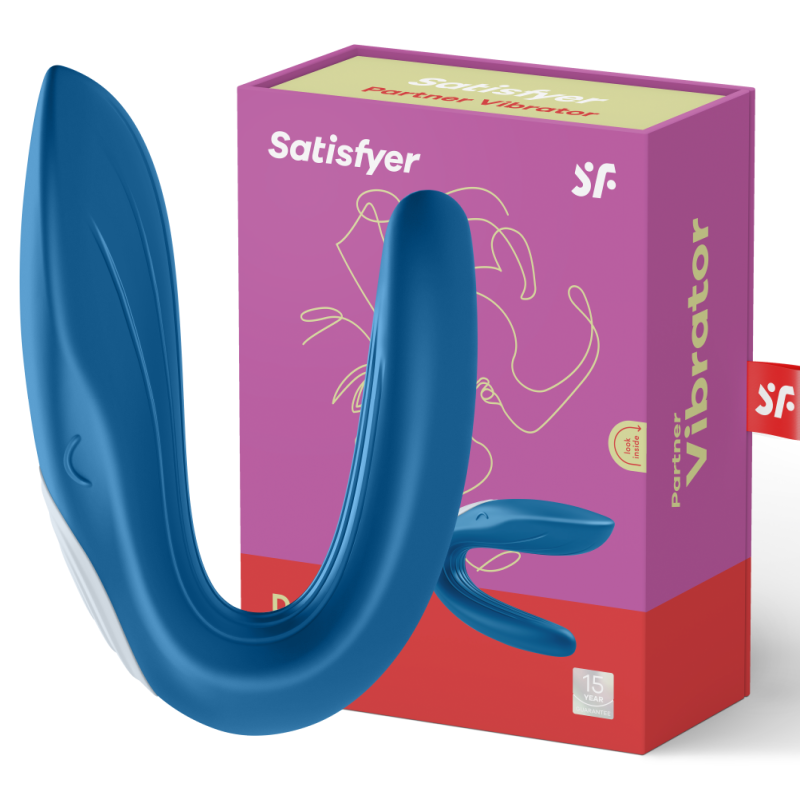 SATISFYER PARTNER Partner Toy Whale Vibrator Stimulant Deux Partners Éditio... — vue détaillée