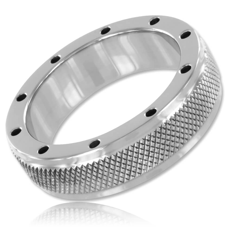 METAL HARD Anneau Pénis Testicules 50Mm - Aura Intime