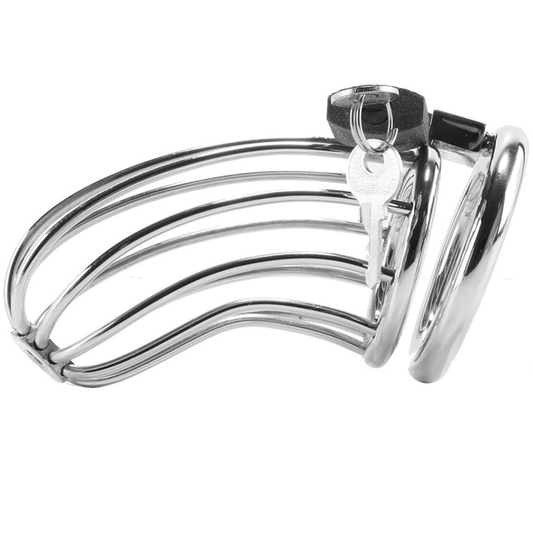 METAL HARD Cage Danneau Chasteté Doiseau - Aura Intime