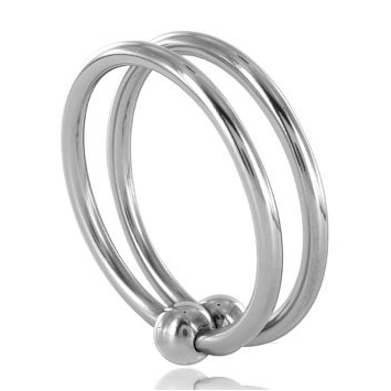 METAL HARD Anneau Double Glan 32Mm - Aura Intime