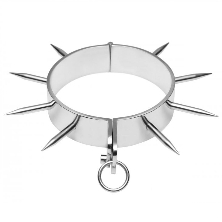 METAL HARD Collier Desclave Bdsm Pointes - Aura Intime