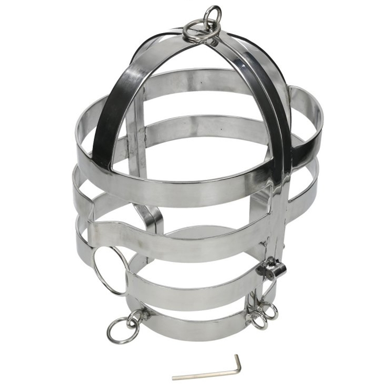 METAL HARD Masque Collier Acier - Aura Intime