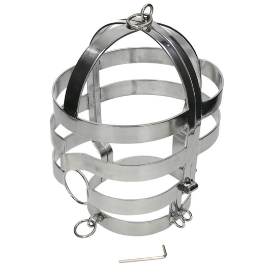 METAL HARD Masque Collier Acier - Aura Intime