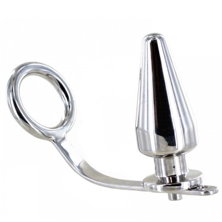METAL HARD Anneau Acier Plug Anal 45 X 45Mm - Aura Intime