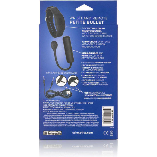 CALEXOTICS Bracelet Telecommande Petite Bullet — vue arrière