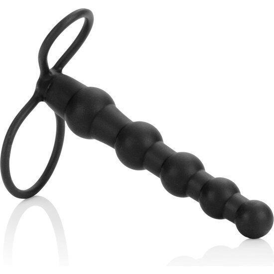 CALEXOTICS Perle Double Pénétrateur Noir - Aura Intime