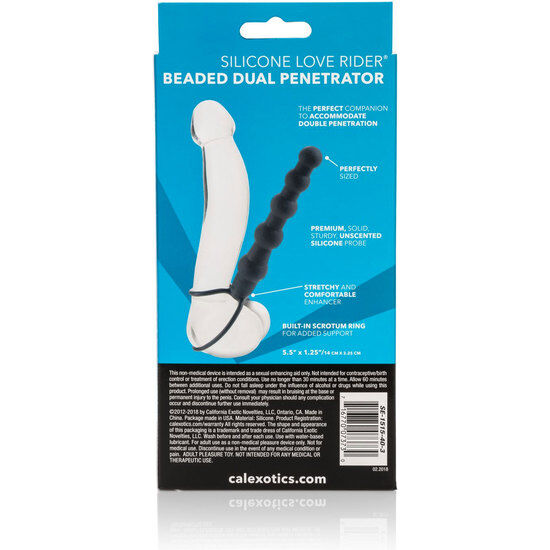 CALEXOTICS Perle Double Pénétrateur Noir — vue alternative