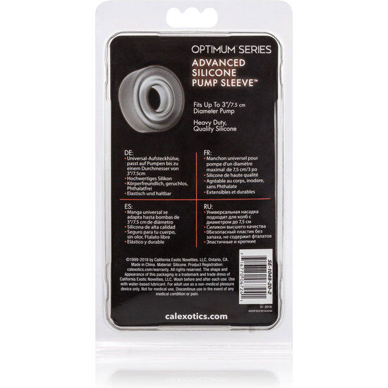 CALEXOTICS Manchon Pompe Silicone Adv Noir — vue alternative
