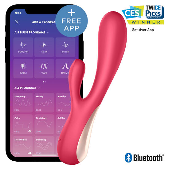 SATISFYER CONNECT MONO FLEX ROUGE APPLICATION - Aura Intime