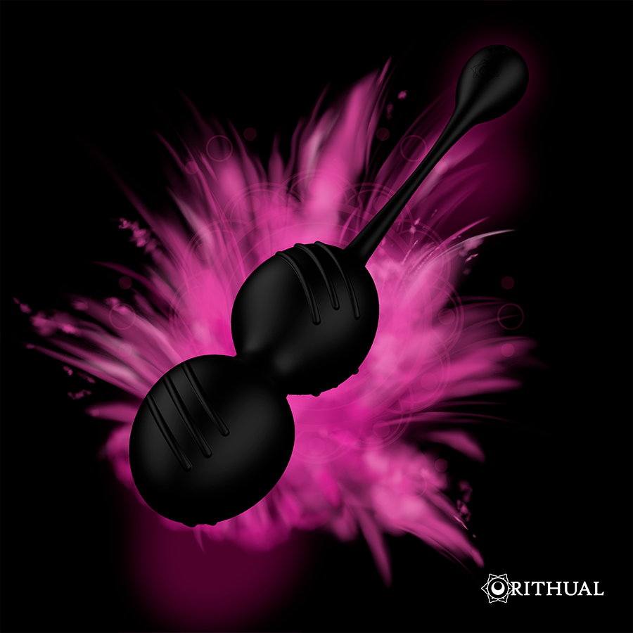 RITHUAL Balles Kegel Vibrantes Rechargeables Nisha Noires — vue arrière