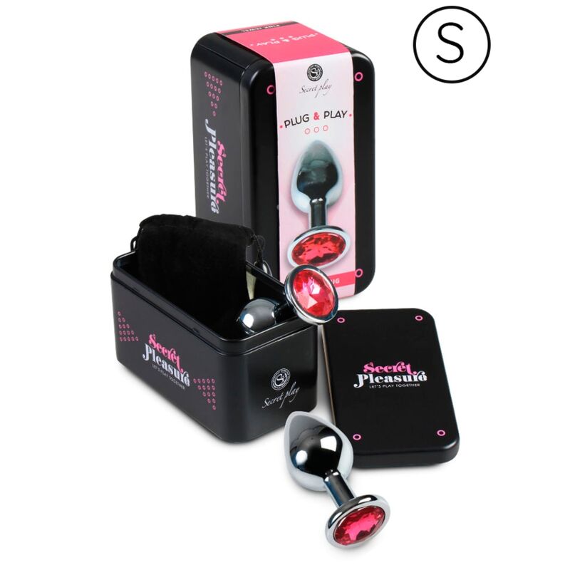 SECRETPLAY TOYS Plug Anal Aluminium Fuchsia 7 Cm — vue détaillée