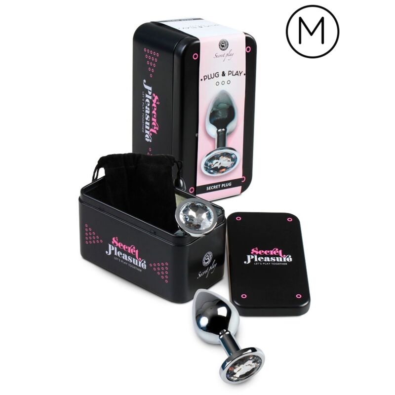 SECRETPLAY TOYS Plug Anal Transparent Aluminium 7Cm — vue détaillée