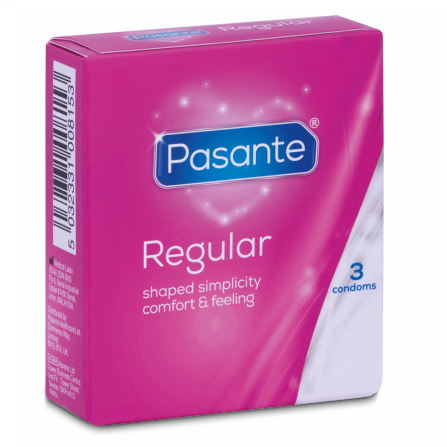 PASANTE Préservatifs Gamme Régulière 3 Unités - Aura Intime