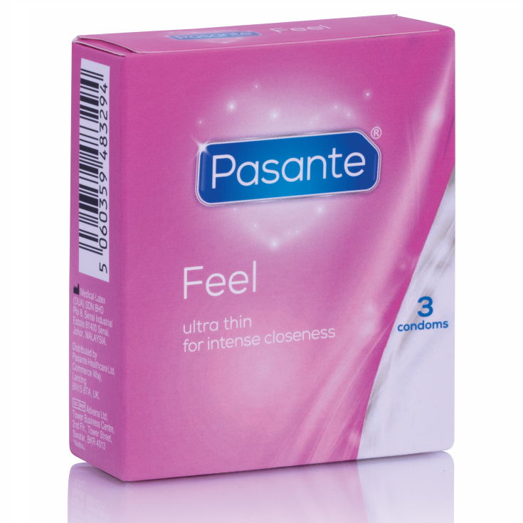PASANTE Préservatifs Sensibles Ultra Mince 3 Unités - Aura Intime