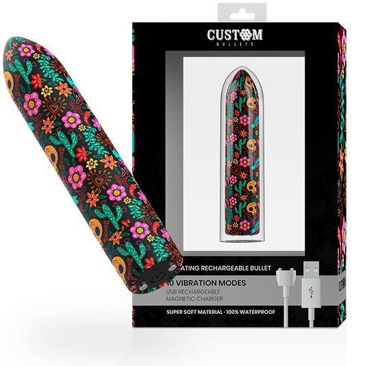 CUSTOM BULLETS Bullets Personnalisés Rechargeable Floral 10 Intensities - Aura Intime
