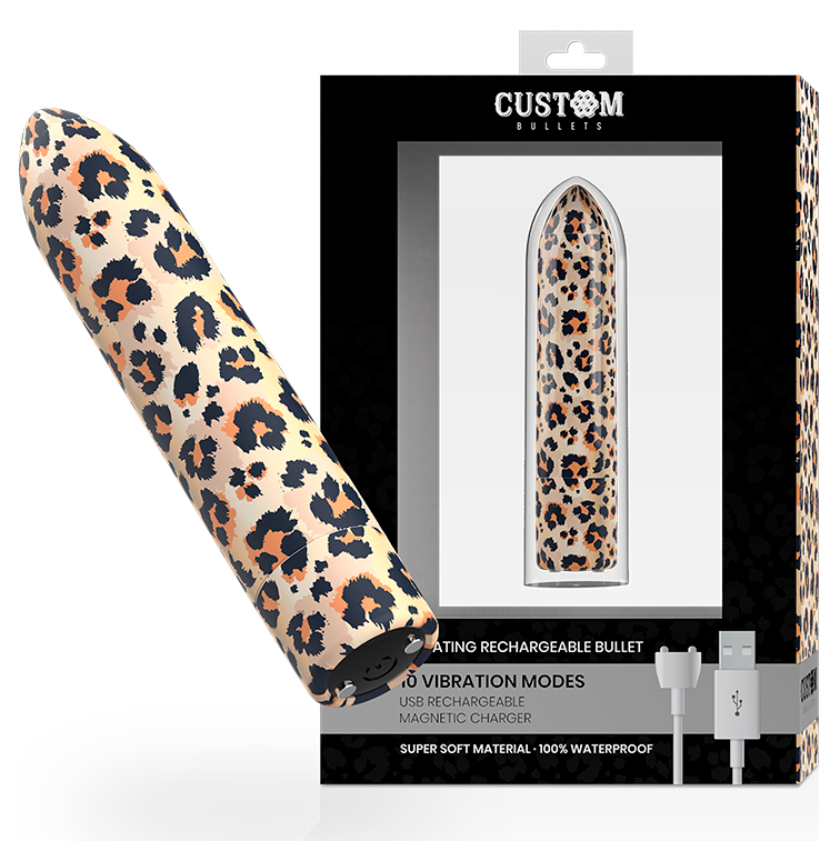 CUSTOM BULLETS Rechargeable Leopard 10 Intensities - Aura Intime