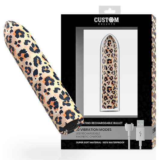 CUSTOM BULLETS Rechargeable Leopard 10 Intensities - Aura Intime