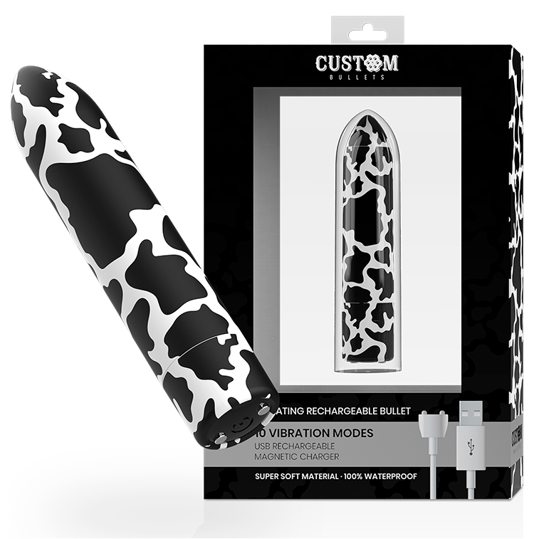 CUSTOM BULLETS Personnalisés Rechargeable Vache 10 Intensities - Aura Intime